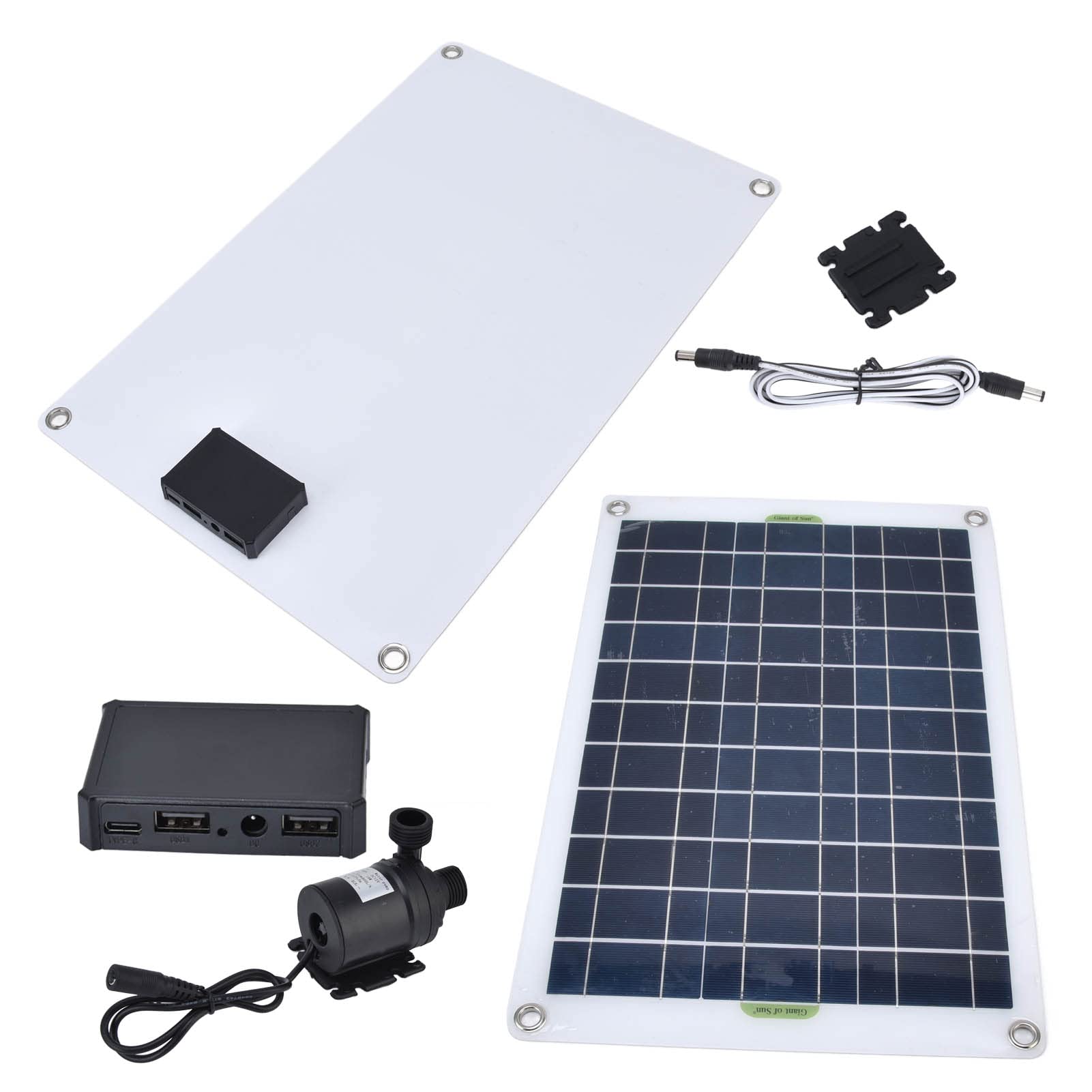 Solar Water Pump Kit 12V 50W Panel, 800L/h Submersible Pump with Solar Fountain Kit - Quiet DC Solar Powered Pond Fountain for Garden, Yard, and Outdoor Water Features