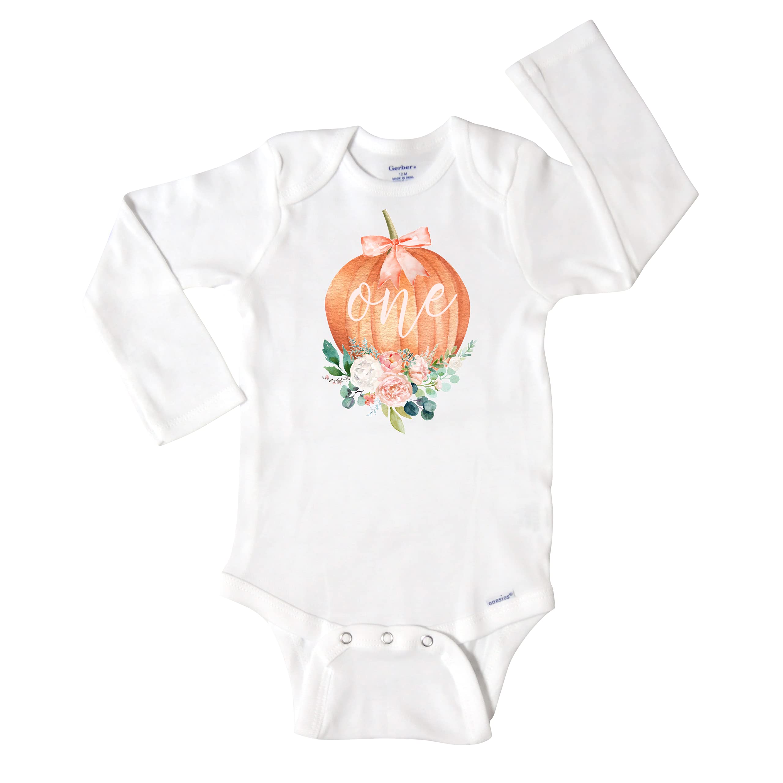 Pumpkin First Birthday Outfit for Baby Girls - Cute Fall Birthday Dress, Long Sleeve 1 Year Old Outfit (Size 18 Months) - Perfect for Autumn Photoshoots, Halloween & Thanksgiving Celebrations