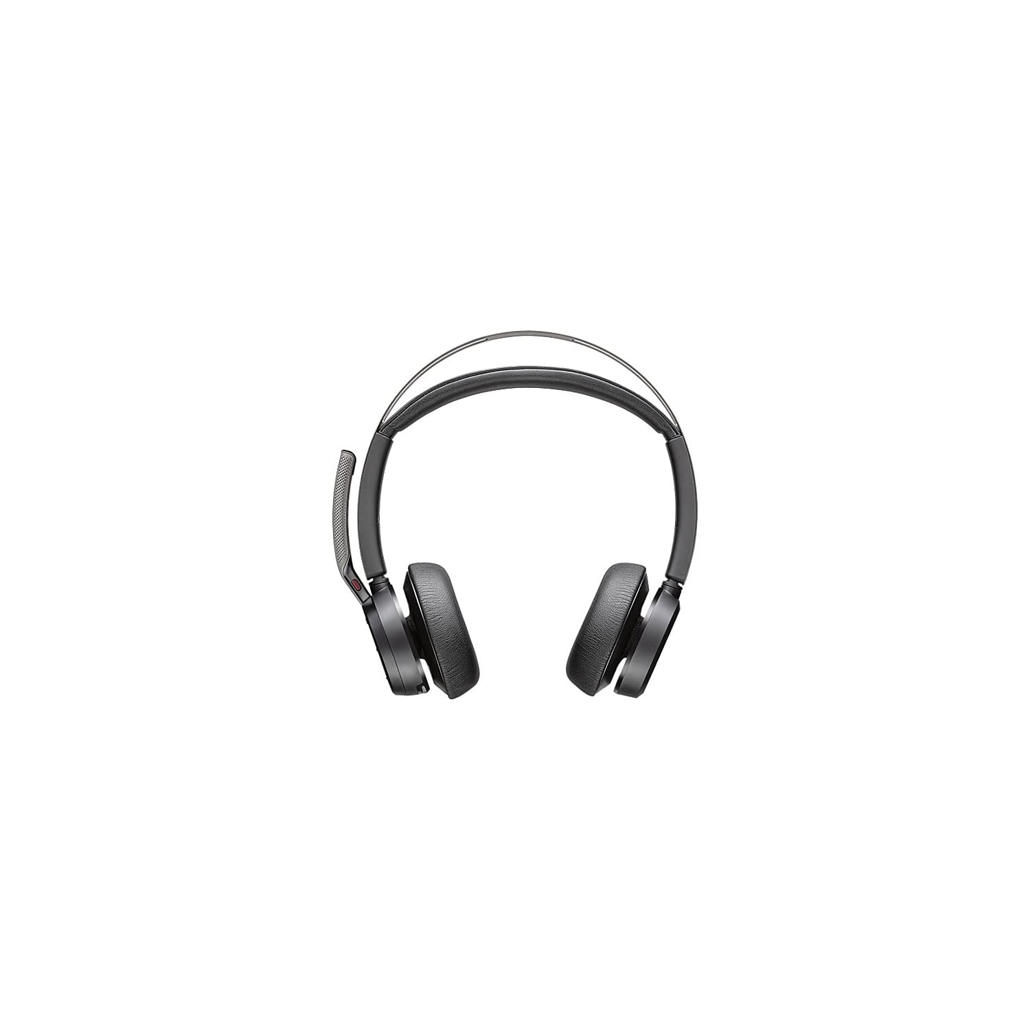 Plantronics Voyager Focus 2 UC Wireless Bluetooth Headset with Active Noise Cancelling - Dual-Ear Stereo USB-C Headphones with Boom Mic for PC/Mac - Certified for Microsoft Teams, Zoom & Video Conferencing - Perfect for Home Office, Remote Work & Online Meetings