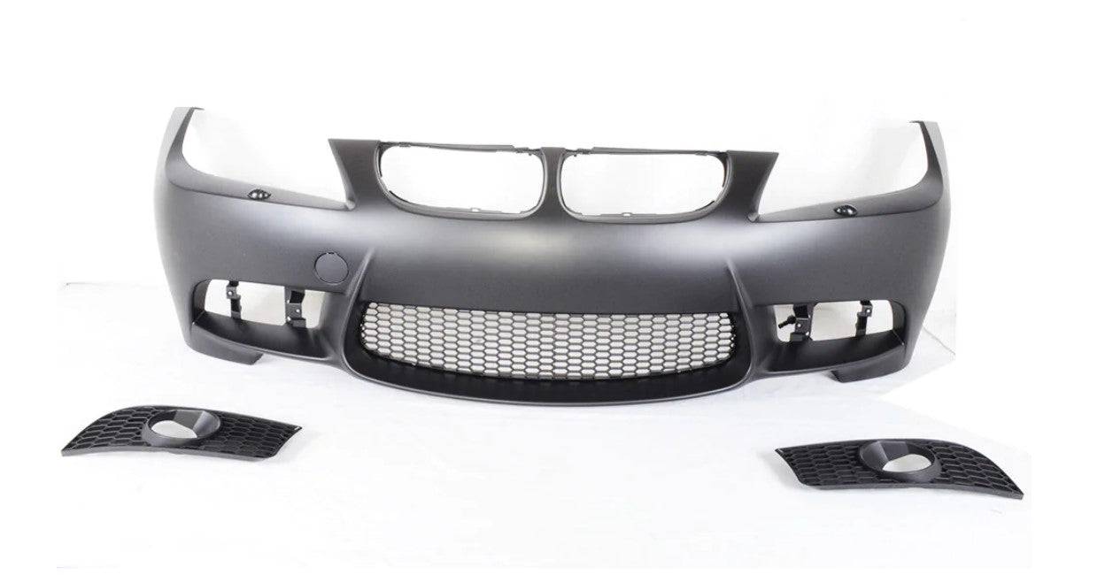 2006-2008 BMW E90 3 Series M3 Style Front Bumper Replacement with Fog Light Cover - Pre-LCI Model - Perfect for Car Upgrades & Street Racing Enthusiasts