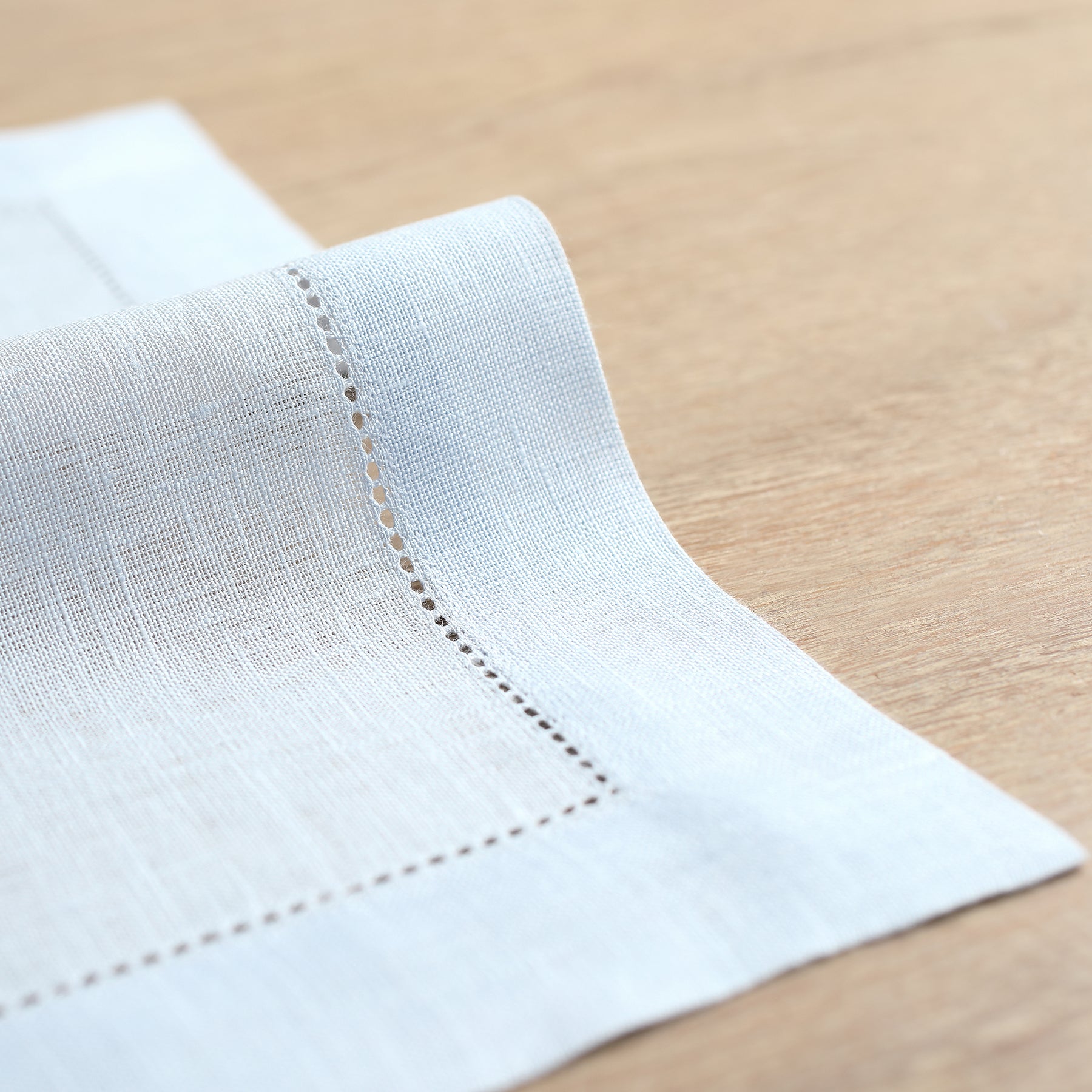 Elegant Classic Hemstitch Placemats Set of 4 - Premium Linen Table Mats for Dining Room Decor - Perfect for Thanksgiving, Christmas Dinner & Formal Entertaining