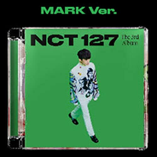 NCT 127 STICKER 3rd Album (JEWEL CASE) MARK Version - CD + 16p Photo Book + 12p Lyric Paper + AR Clip Card + AR Photo Card | K-Pop Music Collectible for Fans, Gift Idea & Home Display