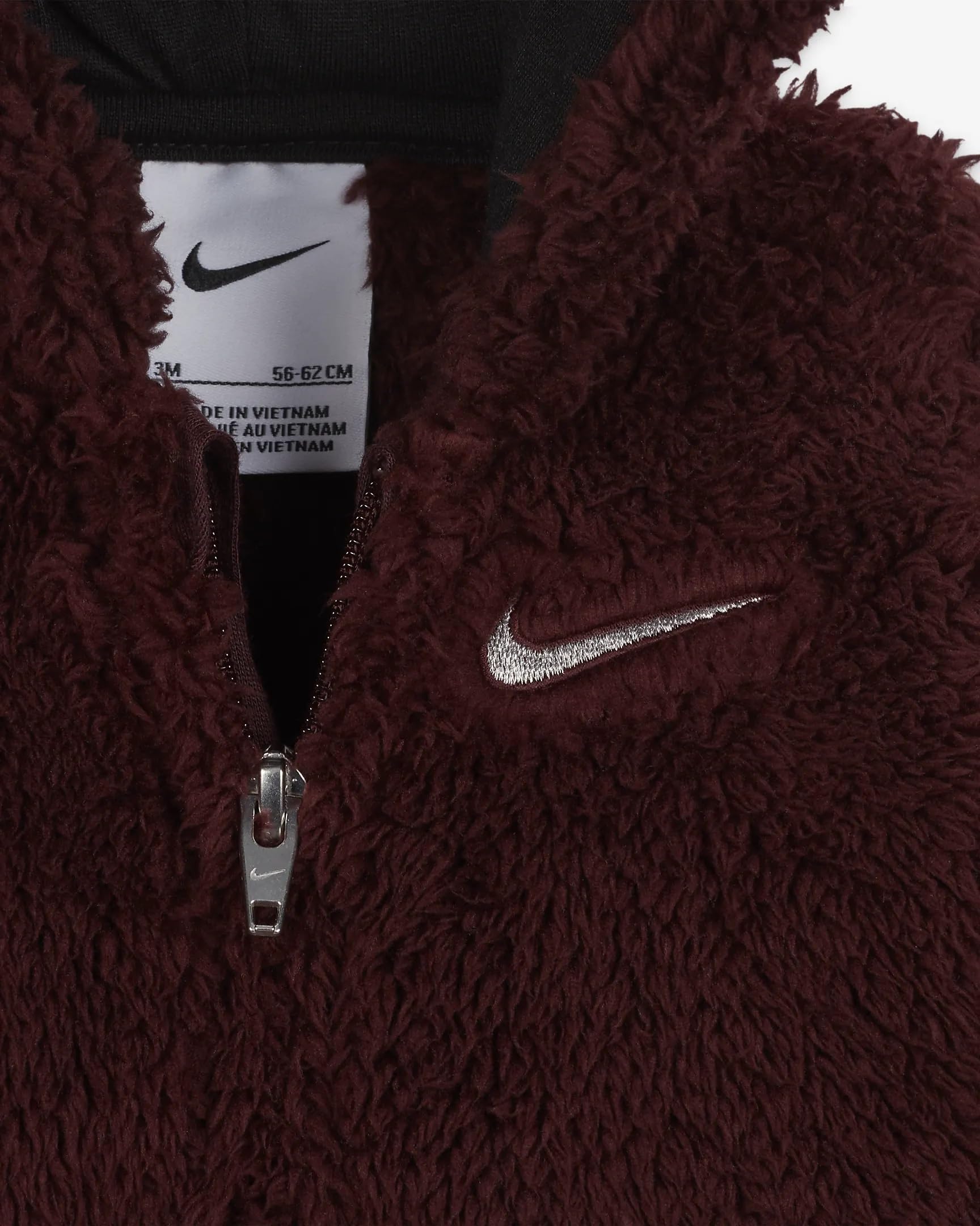 Nike Baby Boys' Frosty Fun Sherpa Coverall - Warm Winter Snowsuit for Infants & Toddlers - Perfect for Outdoor Play, Snow Days & Holiday Photos
