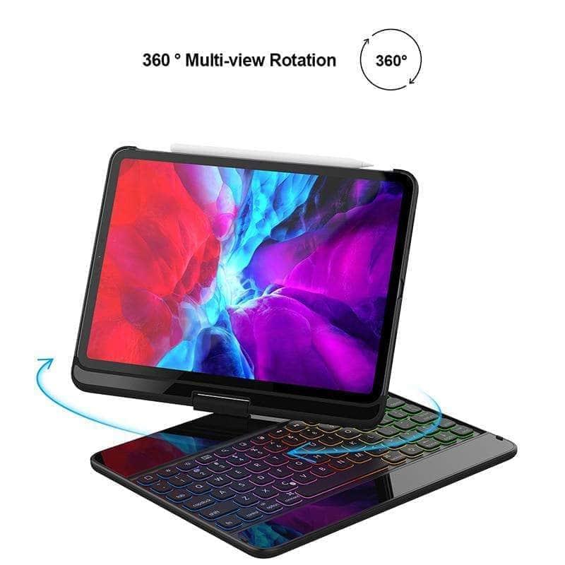 360° Rotatable Bluetooth Keyboard Case for iPad Air 4 10.9