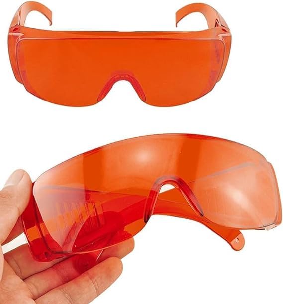 3 PCS Dental Lab Safety Glasses - Anti-Fog Protective Goggles for Teeth Whitening & Curing Light - UV Shield for Dentists, Hygienists & Dental Students - Ideal for Dental Procedures & Lab Work