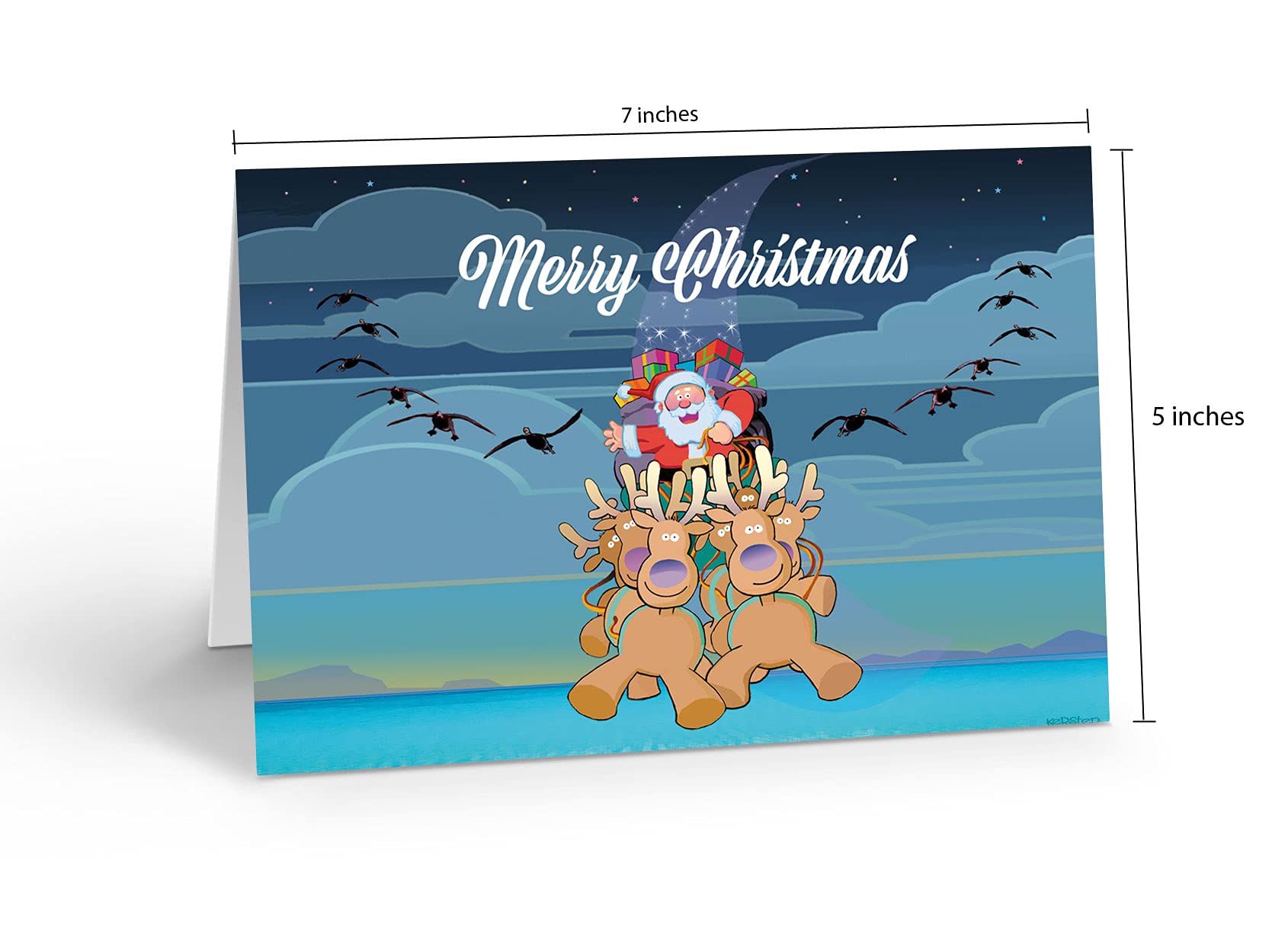 Stonehouse Collection - 18-Pack Funny Christmas Cards Boxed with Envelopes, Holiday Greeting Cards for Family & Friends, Bulk Santa Cards for Office Parties, Gift Exchanges & Festive Celebrations