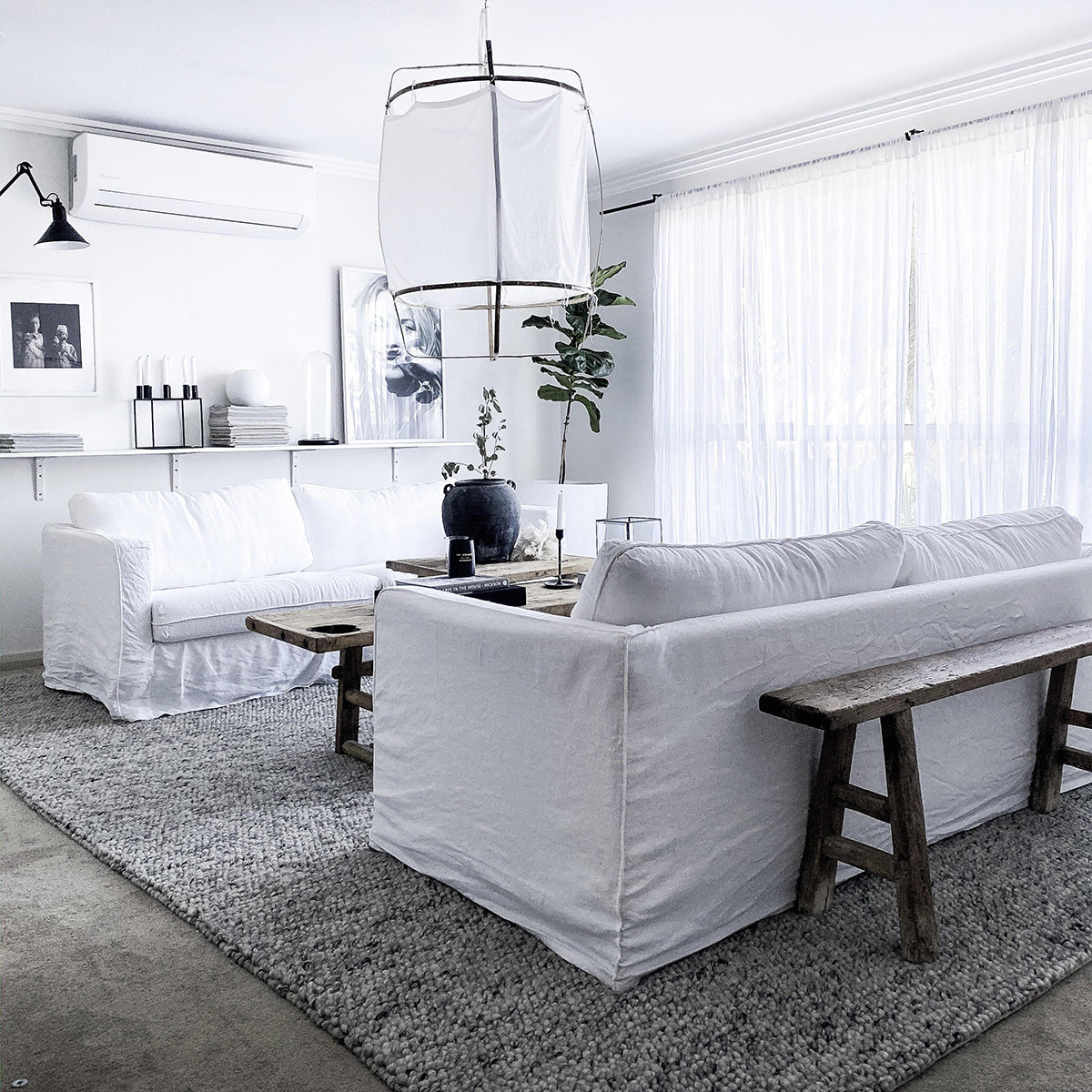 Azizah Handmade Looped Wool Rug - Soft & Durable for Living Room, Bedroom & Nursery Decor
