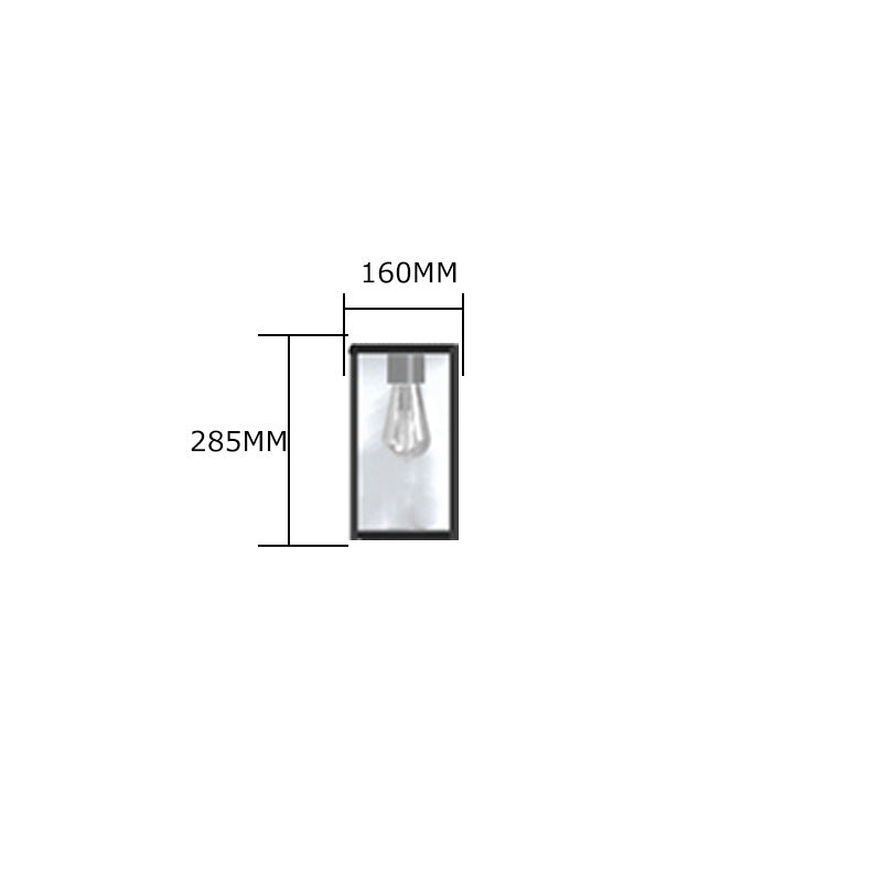 Balwyn 1/2Lt Outdoor Wall Light - Galvanized Steel Waterproof Exterior Sconce for Porch, Garden & Patio Lighting