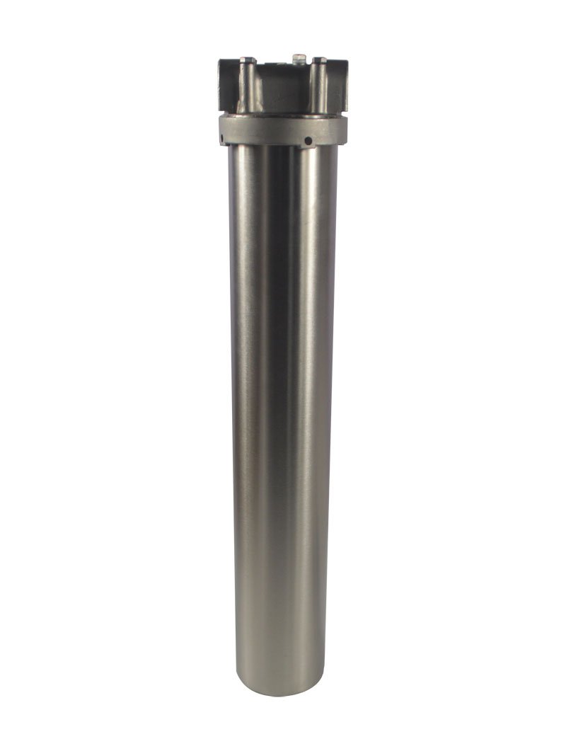 Heavy Duty 20 Inch 304 Stainless Steel Whole House Water Filter Housing - 3/4