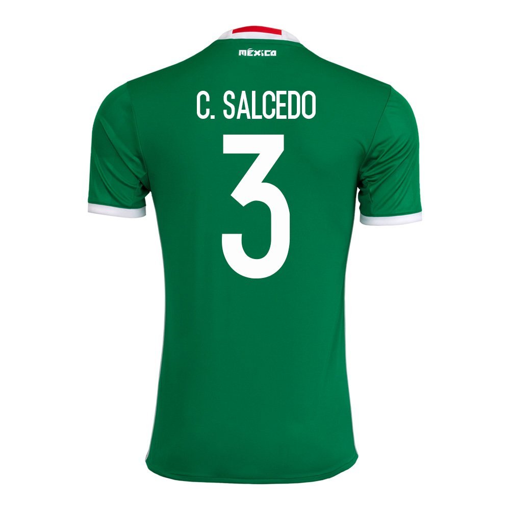 Adidas Salcedo #3 Mexico Men's Home Jersey 2016 - Soccer Match & Fan Wear