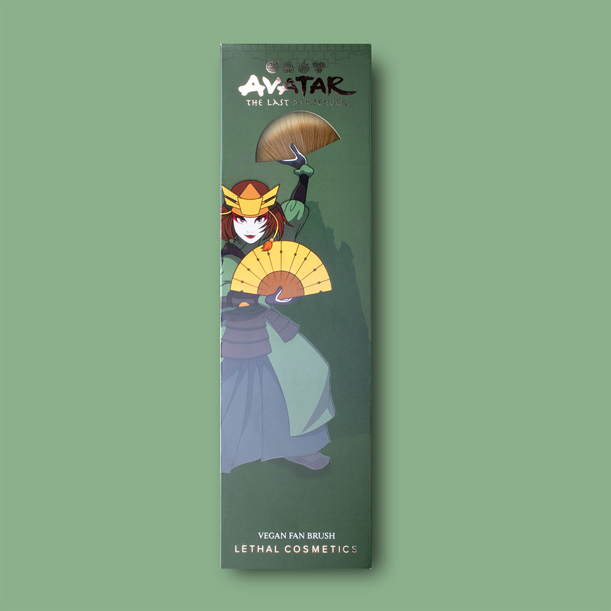 Avatar the Last Airbender Suki Fan Brush - Premium Cosplay Makeup Brush Set for Anime Fans & Collectors - Perfect for Halloween, Comic Con, and Themed Parties