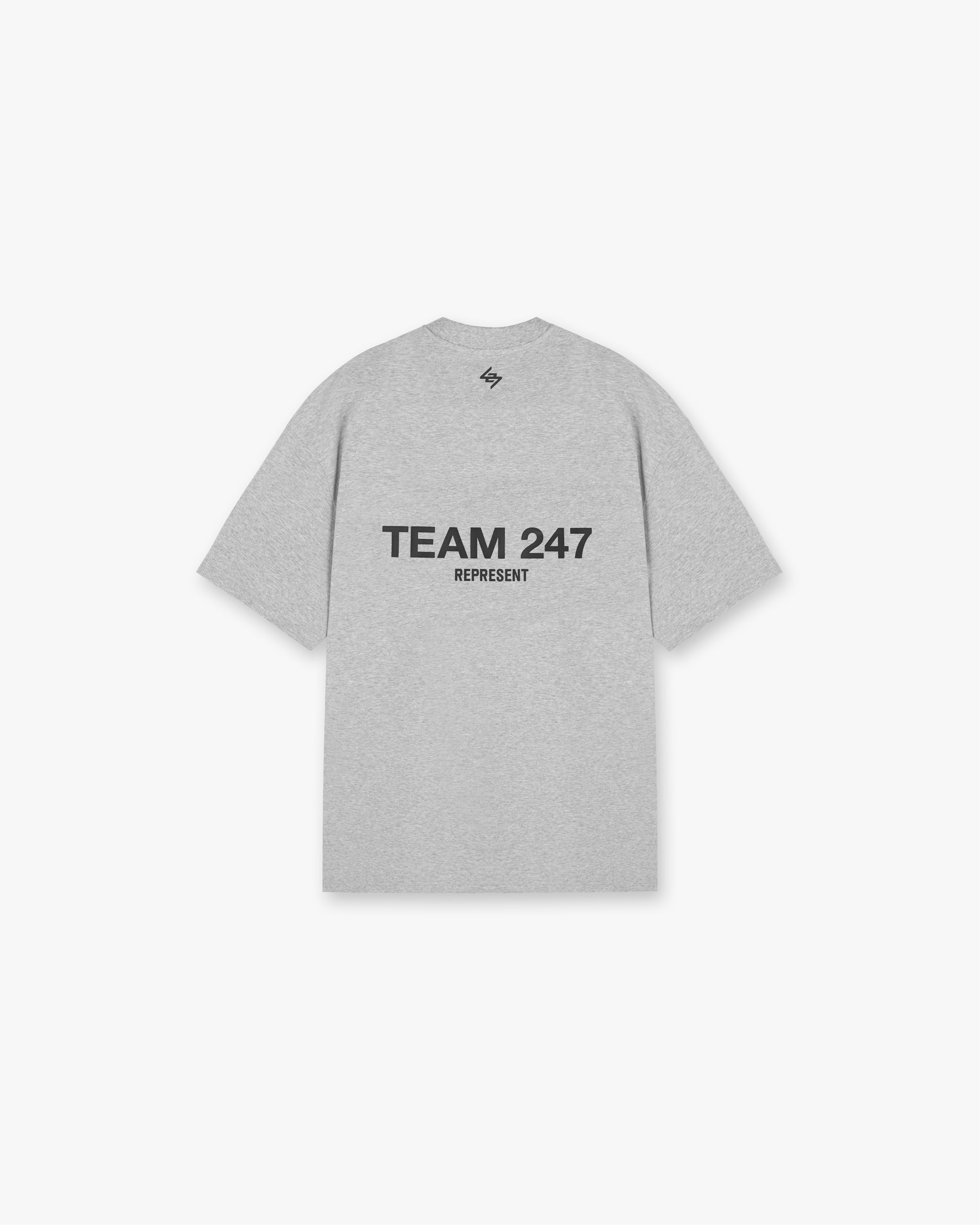 Team 247 Oversized T-Shirt for Men & Women - Soft Cotton Ash Grey Casual Tee - Perfect for Streetwear, Lounge & Everyday Comfort