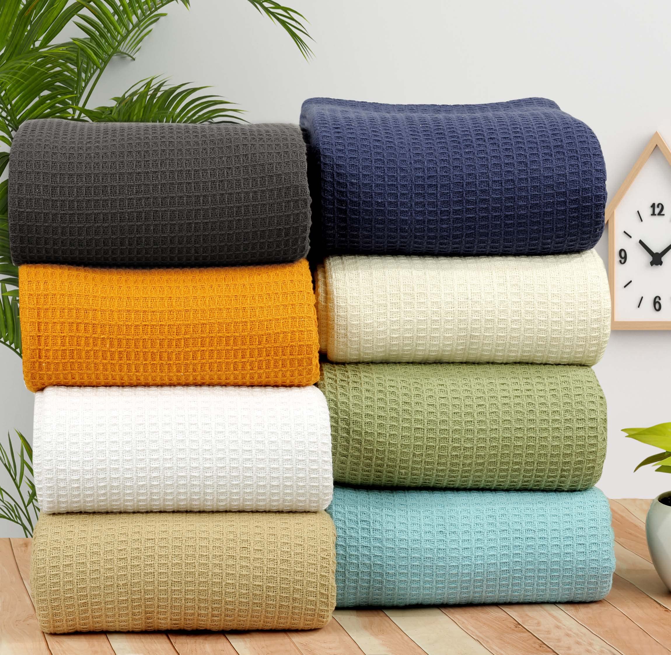 AAVNI HOMES 100% Cotton Twin Size Blanket 60