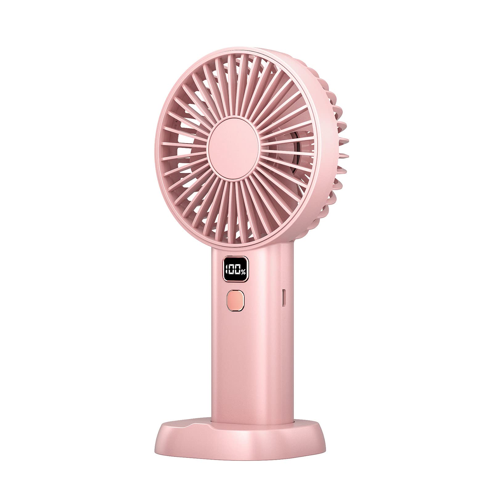 AINN Handheld Portable Fan - 3600mAh USB Rechargeable Mini Fan with 4 Speed Settings, Battery Operated Personal Cooling Fan for Office, Travel, Outdoor Activities and Home Use