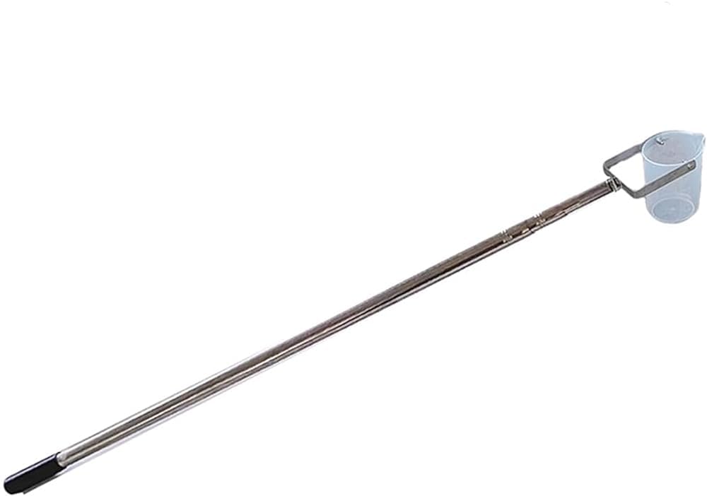 500ml Telescopic Water Sampler - Extendable 1.43m-6m (4.7ft-19.7ft) Water Sampling Dipper System for Environmental Monitoring & Water Quality Testing | Lightweight Plastic Ladle Pendulum Beaker | Ideal for Lakes, Rivers, Ponds & Laboratory Use