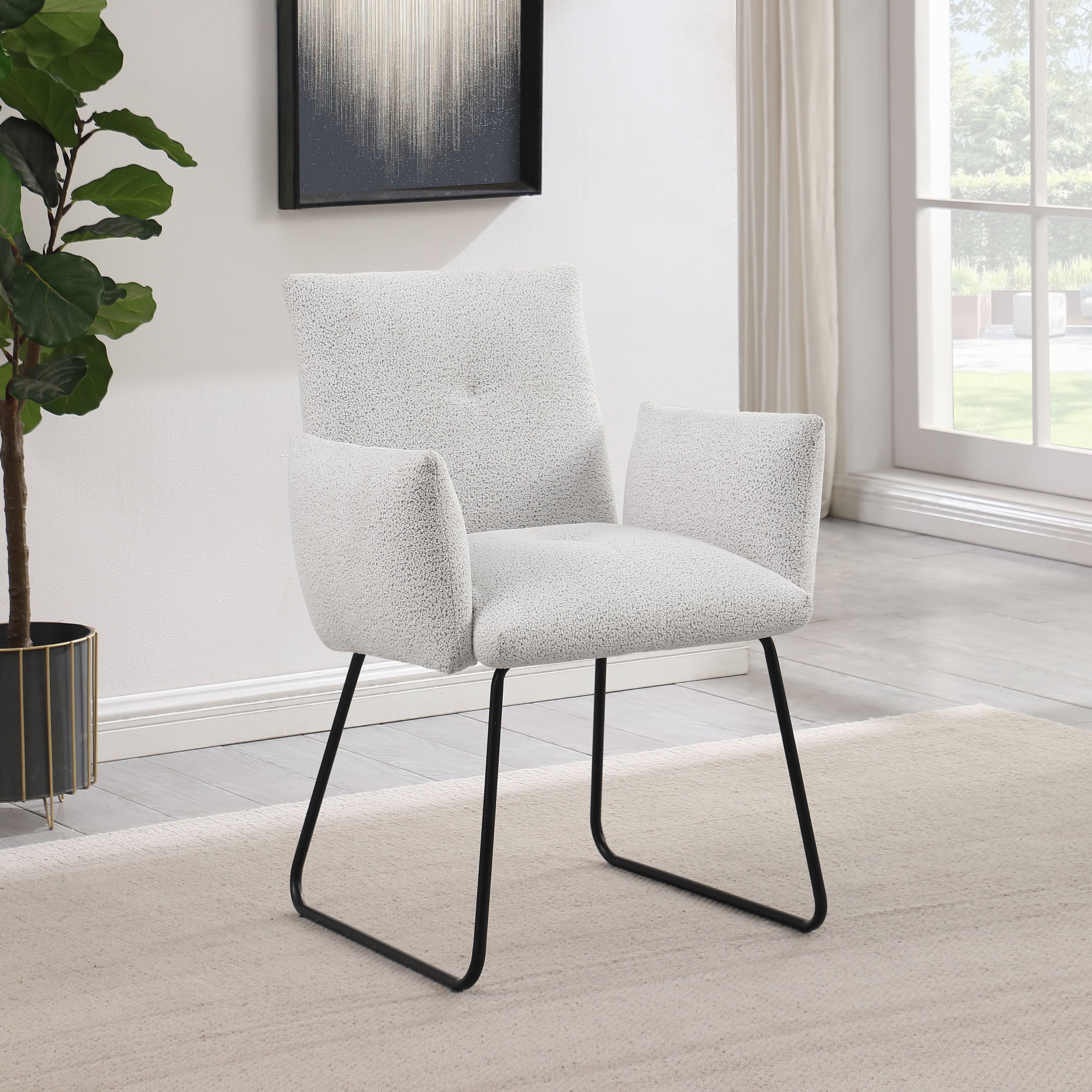 Ackland Side Chair - Modern Dining Chair with Wooden Legs for Kitchen, Dining Room, and Office - Comfortable & Stylish Seating Solution