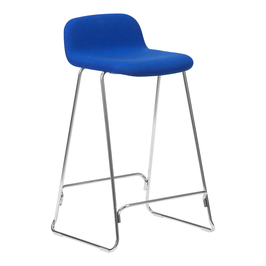 Just Counter Stool with Back - Fully Upholstered Bar Stool for Kitchen Island, Breakfast Nook & Home Decor | Comfortable & Stylish Seating Solution