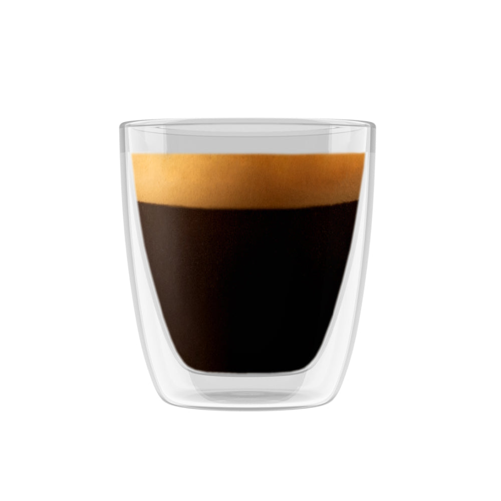Bellucci 3.7 Oz. Double Wall Insulated Espresso Glasses Set of 4 - DWBEL80ML | Perfect for Home Cafe, Coffee Shops & Office Use