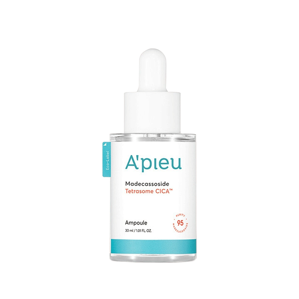A'PIEU Madecassoside Tetrasome Cica Ampoule 30ml / 50ml - Soothing & Repairing Facial Serum for Sensitive Skin | Perfect for Post-Treatment Care & Daily Hydration