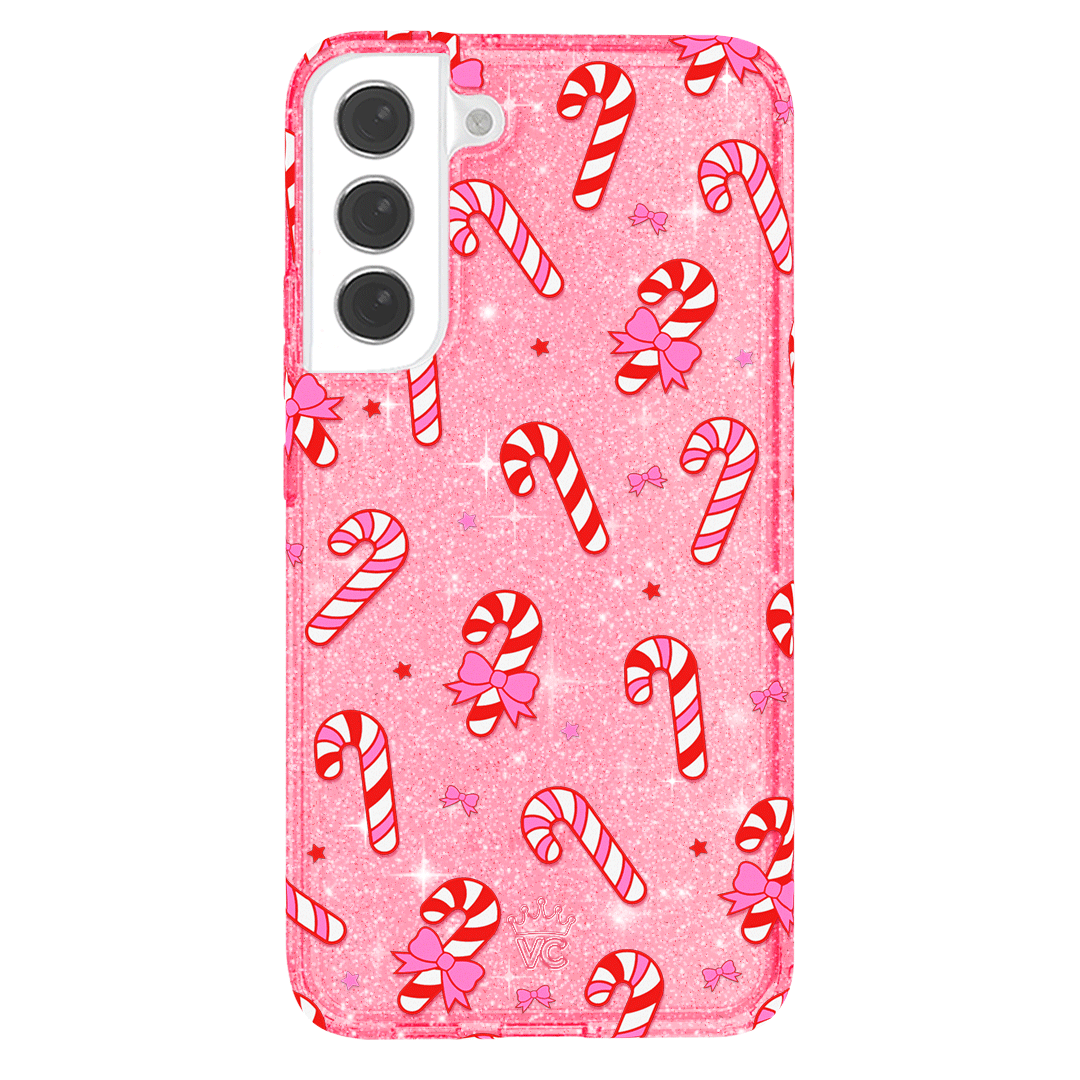 Pink Peppermint Princess Samsung Phone Case - Cute Protective Cover for Samsung Galaxy [Model] - Perfect Gift for Girls & Teens - School, Work, Everyday Use