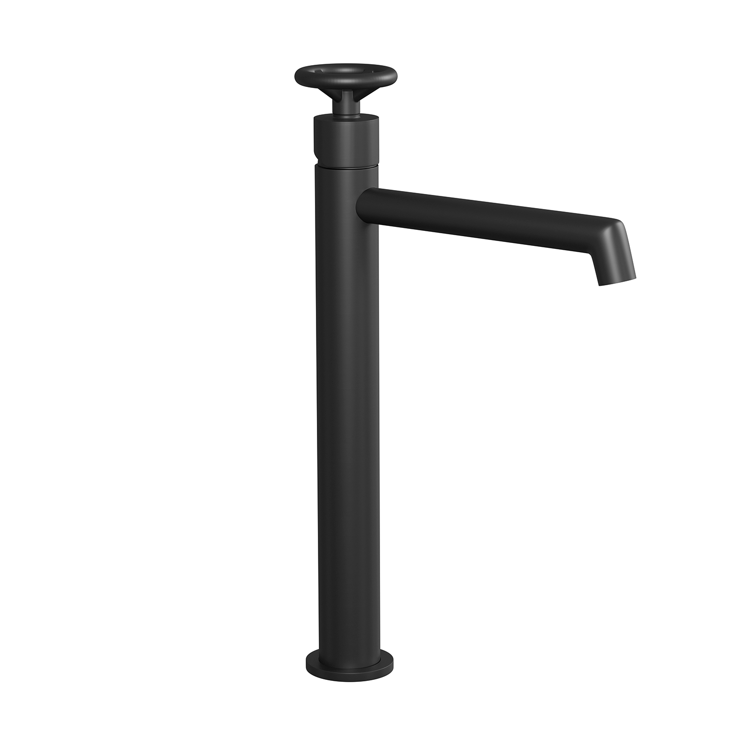 DAX Single Handle Vessel Bathroom Sink Faucet - Matte Black Finish (Model 8010044 BL) | Modern Bathroom Vanity Upgrade for Powder Rooms & Master Baths