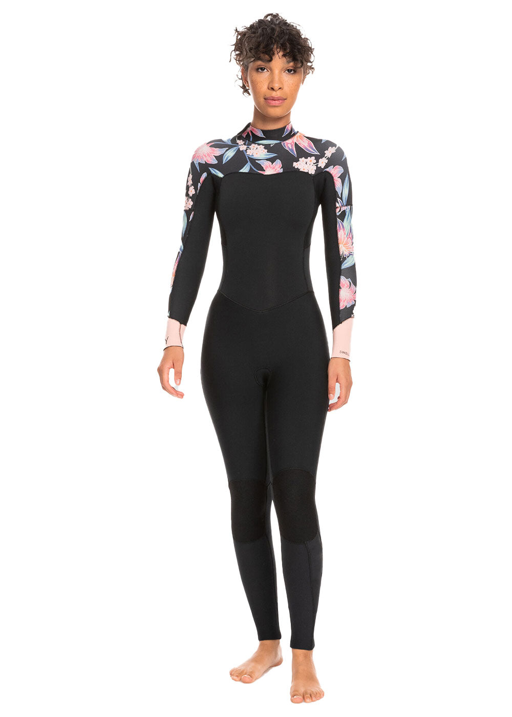 Roxy Women's 3/2mm Swell Series Back Zip Steamer Wetsuit - Perfect for Surfing, Diving & Water Sports