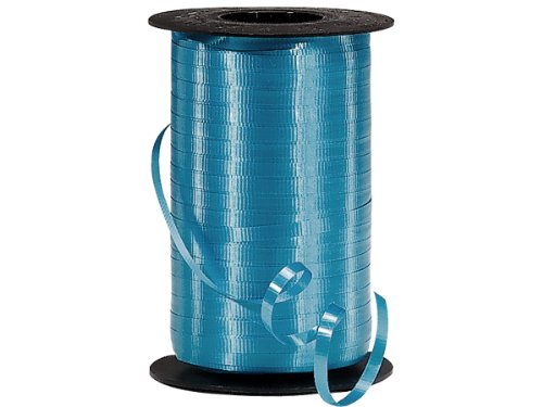CARIBBEAN BLUE Curling Ribbon 3/16 Inch x 500 Yards - 100% Polypropylene Gift Wrapping Ribbon (20 Pack Bulk) - Perfect for Birthday Parties, Wedding Decorations & DIY Craft Projects