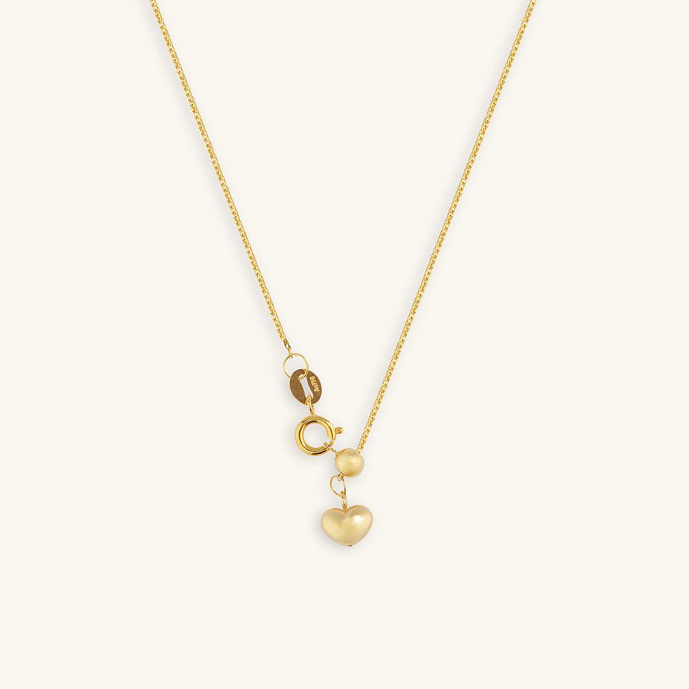 18K Gold Heart Pendant Necklace for Women - Romantic Valentine's Day Gift, Anniversary Jewelry - Perfect for Date Night, Wedding, and Special Occasions