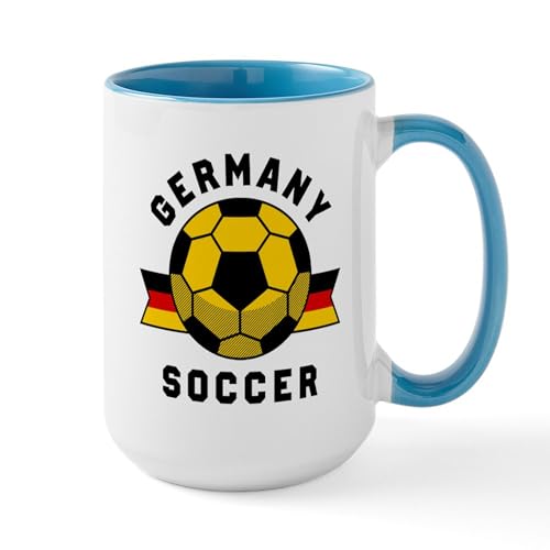 White/Blue Inside - Germany Soccer Mugs