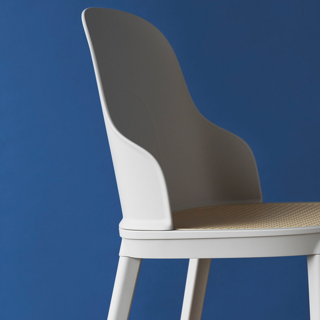 Allez Modern Dining Chair with Woven Wicker Seat - Comfortable & Stylish for Kitchen, Dining Room, or Patio