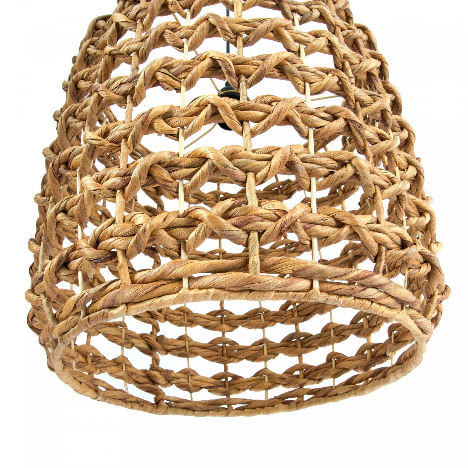 Aubriche Round Chandelier - Natural Wood Ceiling Light Fixture for Dining Room, Living Room & Bedroom | Modern Farmhouse Decor Lighting