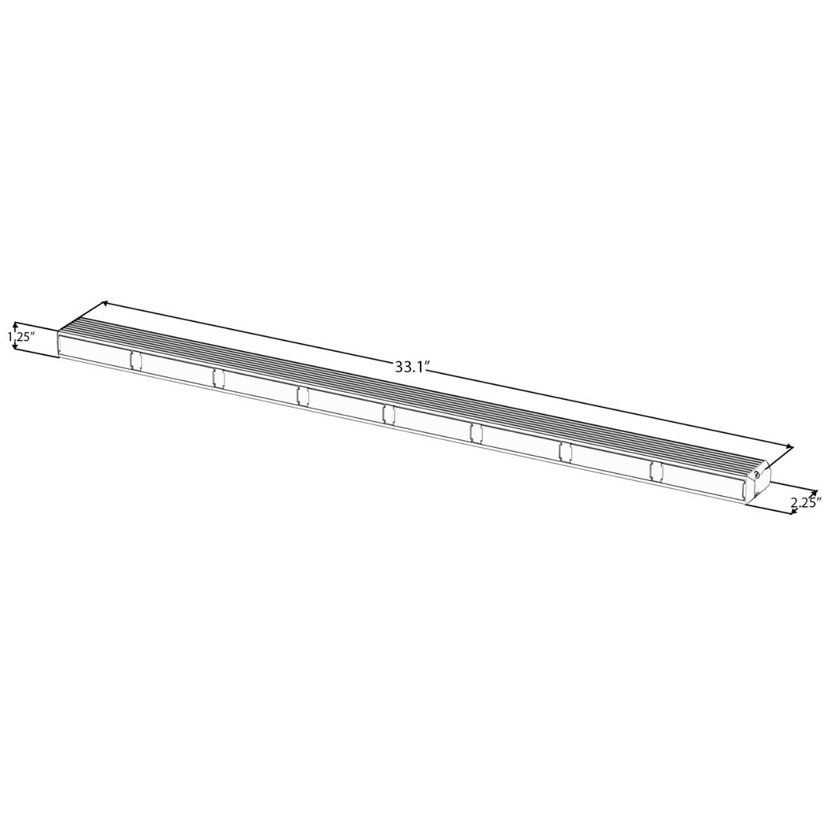 SpeedTech Lights Striker TIR 8 Head LED Traffic Advisor Light Bar - Emergency Vehicle Strobe Warning Light for Police Cars, Ambulance, Fire Trucks & Construction Vehicles - High Visibility Directional Safety Lighting for Roadside Emergencies & Traffic Control