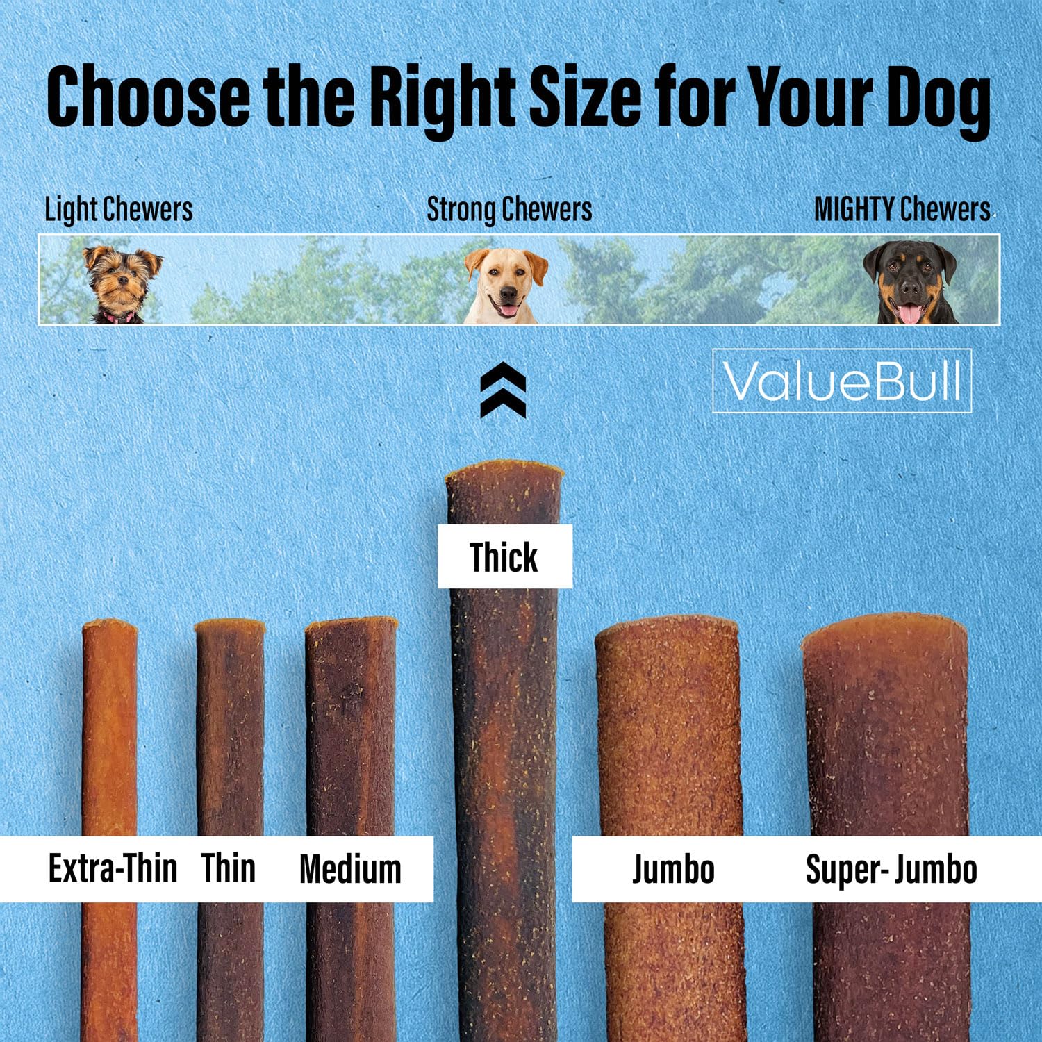 Premium Collagen Sticks for Dogs - 100% Natural Single-Ingredient Chew Treats, 6-Inch Thick Bully Stick Alternative (10 Count) | Supports Hip & Joint Health, Promotes Skin & Coat | Long-Lasting Dental Chews for Medium & Large Dogs - Perfect for Training, Anxiety Relief & Crate Time