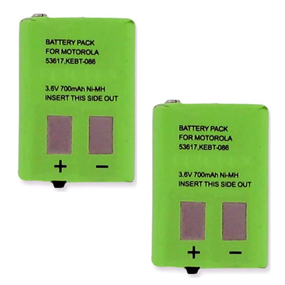 Empire 2-Way Radio Batteries - Ni-MH 3.6V 700mAh Replacement for Motorola T9550XLR CAMO & 53617 (2-Pack) | Perfect for Outdoor Adventures, Construction Sites & Emergency Communication