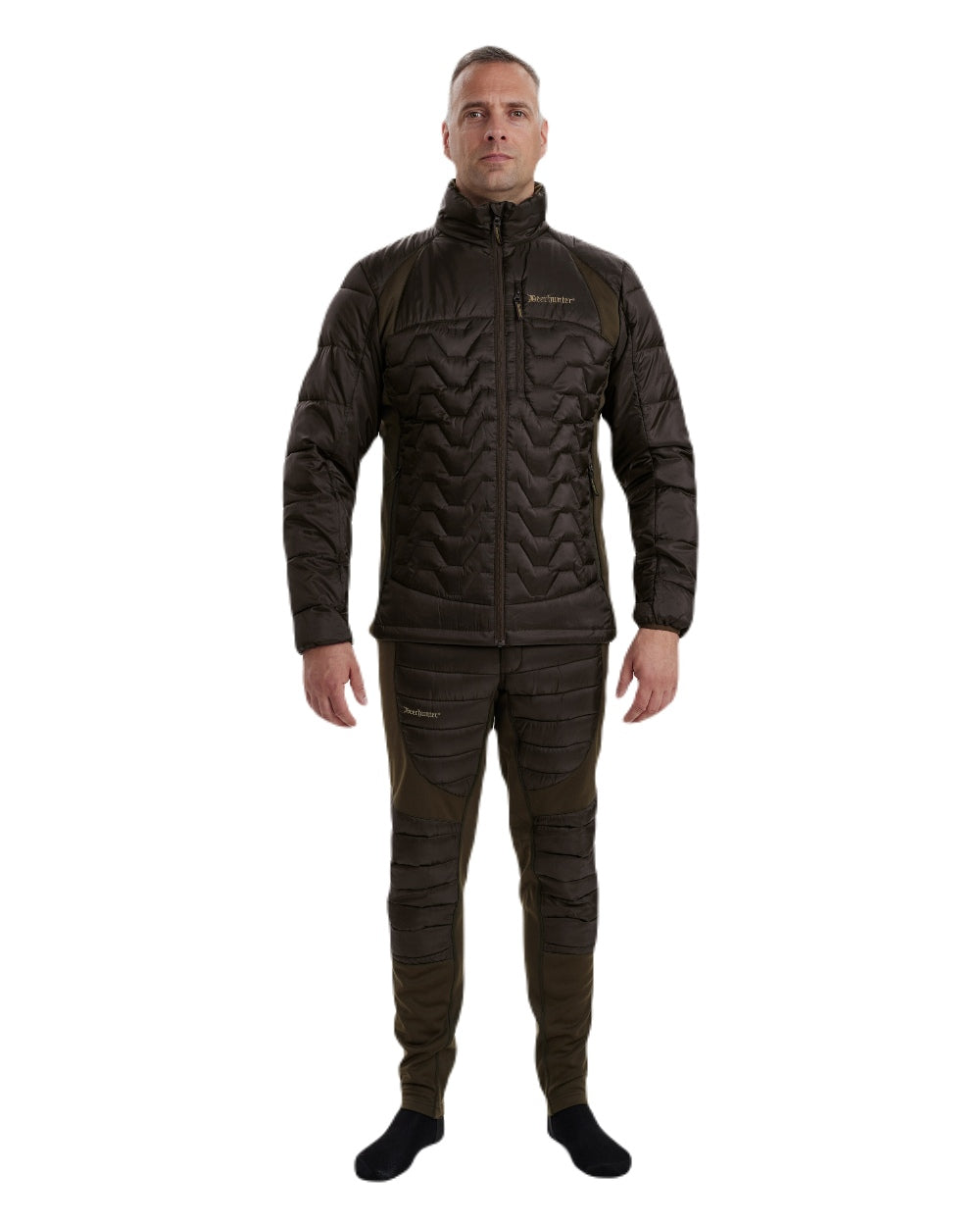 Deerhunter Excape Quilted Jacket - Lightweight Water-Resistant Outdoor Jacket for Men | Perfect for Hiking, Camping & Winter Adventures