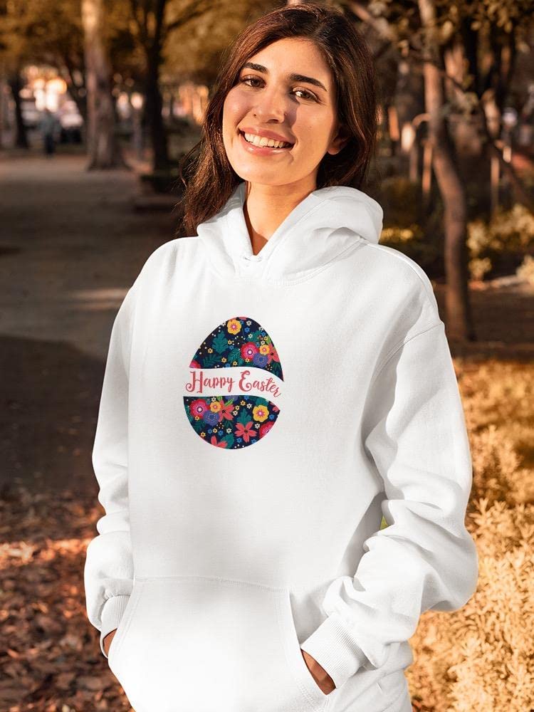 Happy Easter Egg Print Hoodie for Women - Cute & Comfortable Pullover Sweatshirt - Perfect for Spring Celebrations, Easter Parties & Casual Outings
