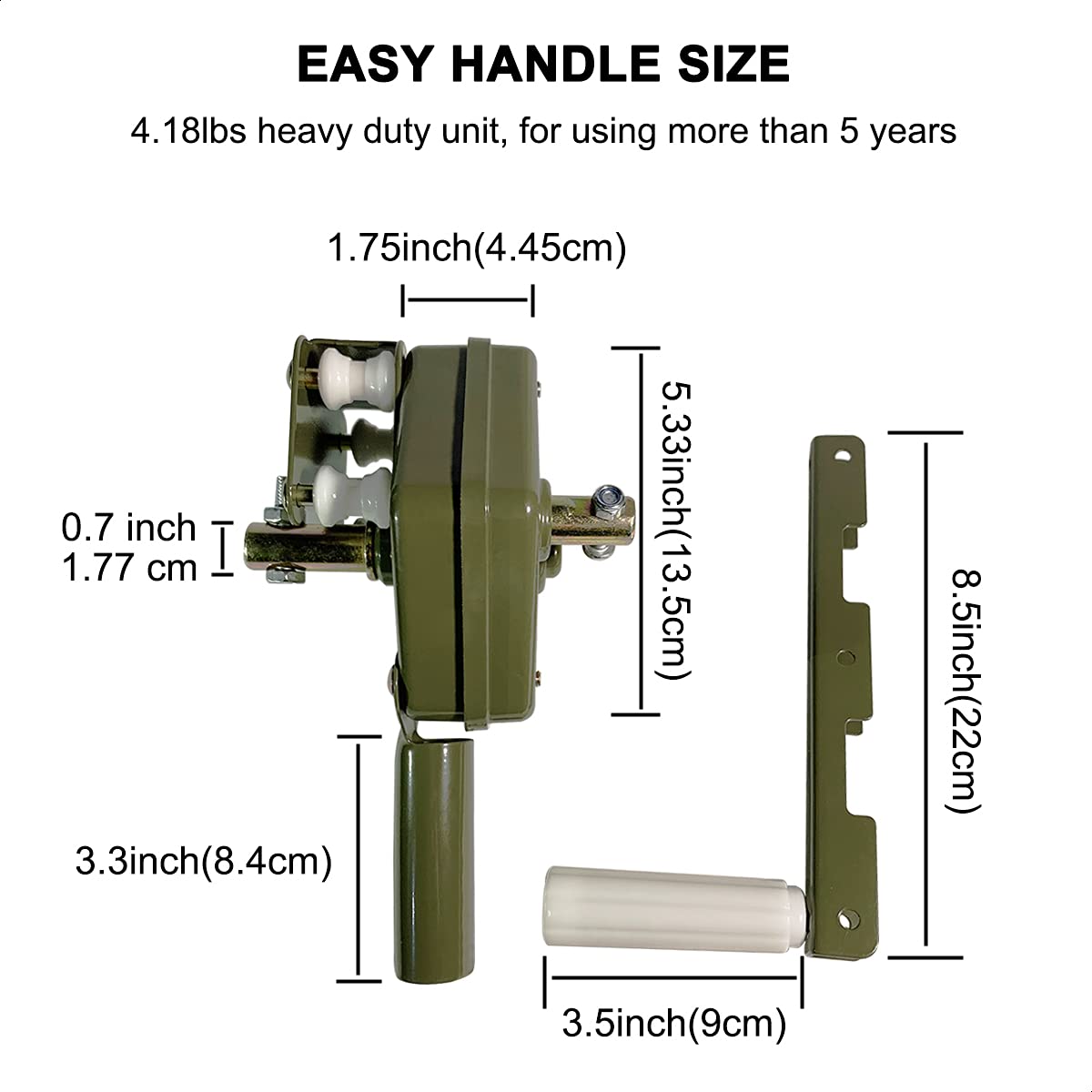 UYGALAXY Greenhouse Sidewall Manual Film Roll Up Hand Crank Winch - Durable Ventilation System for Greenhouses & Agricultural Use - Perfect for Temperature Control & Air Circulation in Home Gardens & Commercial Farms