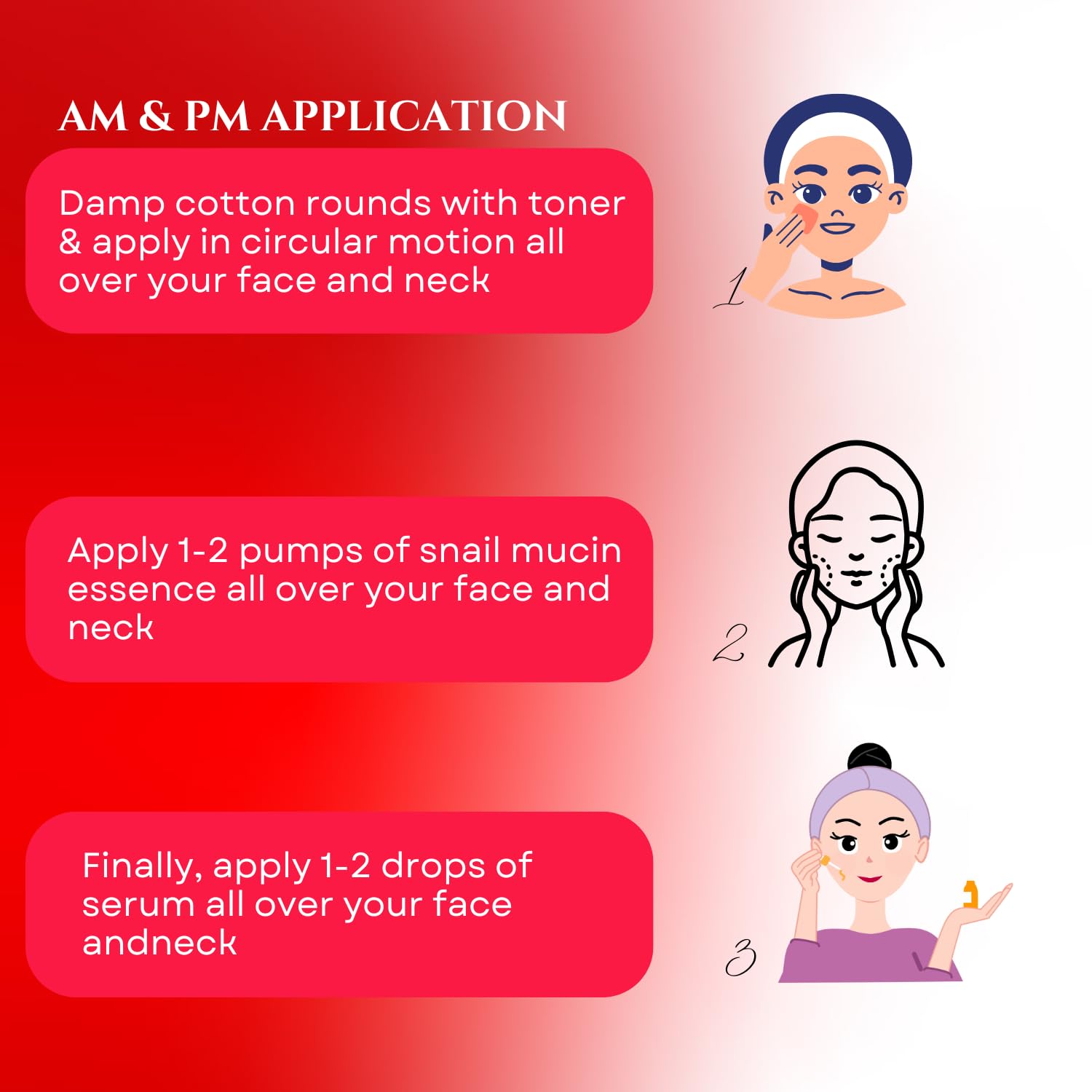 Korean Skin Care Set - Hydrating Toner, Snail Mucin Essence & Anti-Aging Serum for Glass Skin | Firming Facial Kit | Perfect Gift for Skincare Lovers | Daily Hydration & Anti-Wrinkle Routine