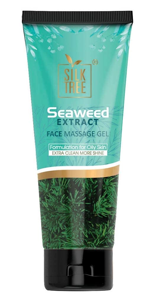 **SilkTree Seaweed Extract Face Massage Gel for Glowing & Radiant Skin – Hydrating & Anti-Aging Facial Care (Pack of 2) – Perfect for Daily Skincare & Spa Treatments**