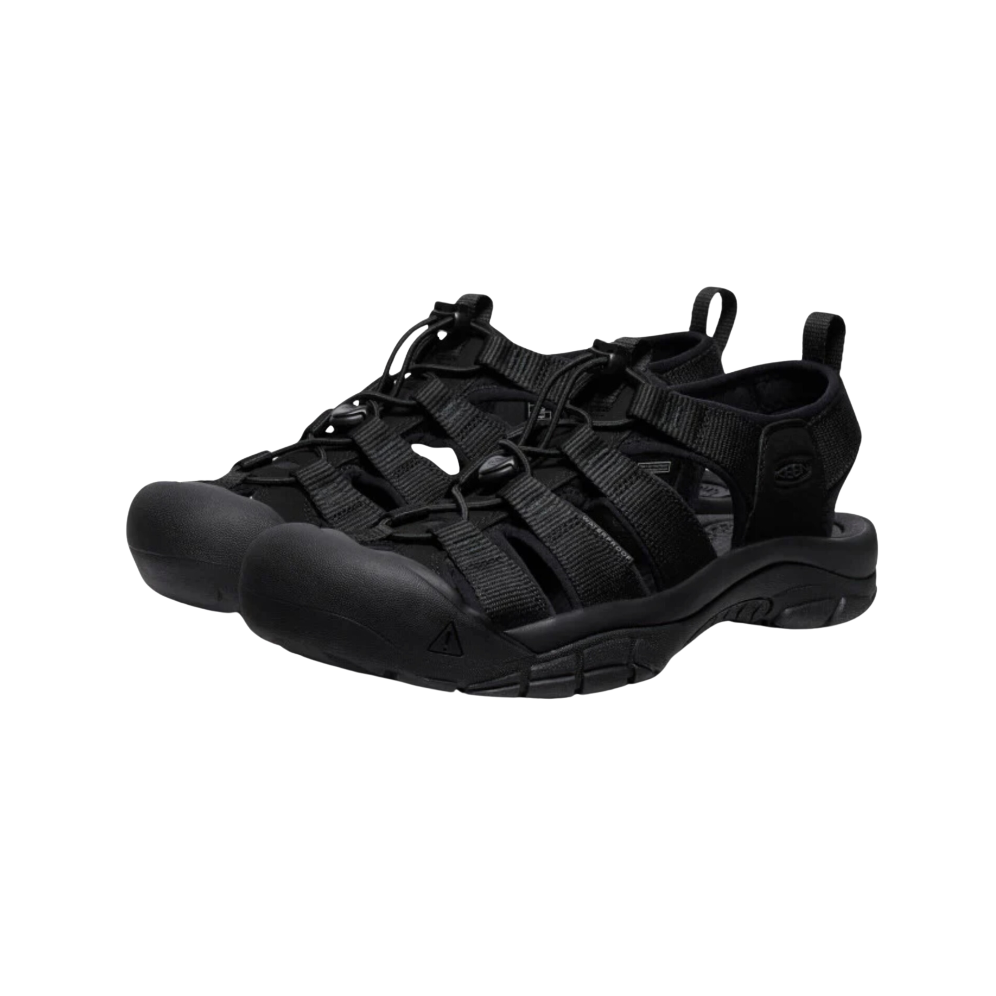 Men's Newport H2 Sandal - Triple Black Water Shoes for Hiking & Water Sports | Comfortable & Durable Outdoor Footwear (Regular Width)