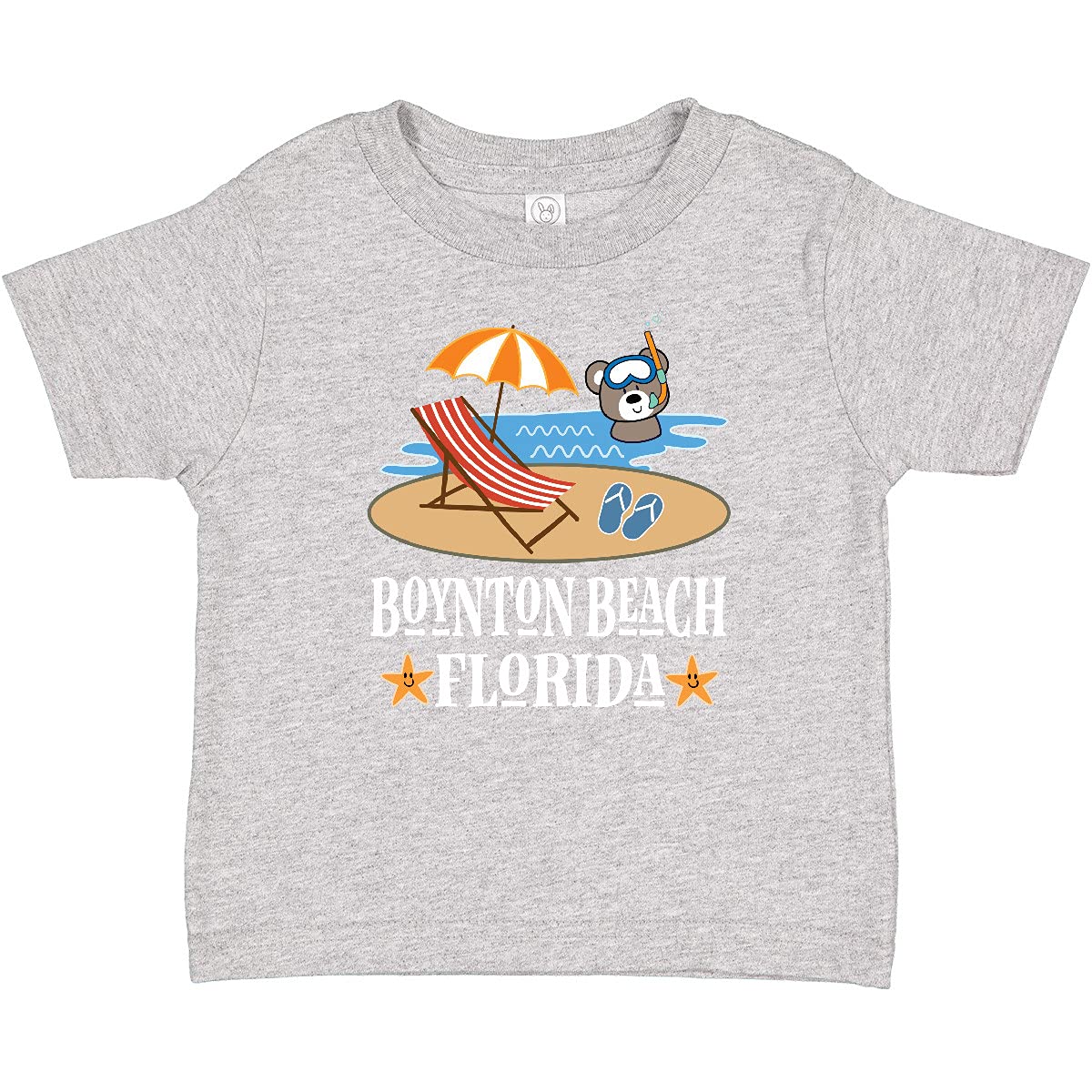 Inktastic Boynton Beach Florida Vacation Toddler T-Shirt - Cute Graphic Tee for Boys & Girls - Soft Cotton Shirt for Beach Trips & Family Vacations