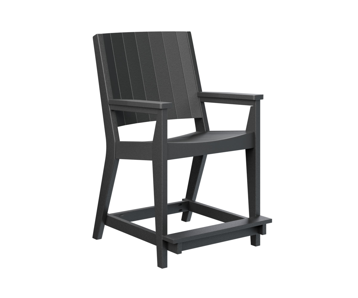 Berlin Gardens Mayhew Chat Counter Chair - Stylish Bar Stool for Kitchen Island, Breakfast Nook & Home Decor - Durable Indoor/Outdoor Use