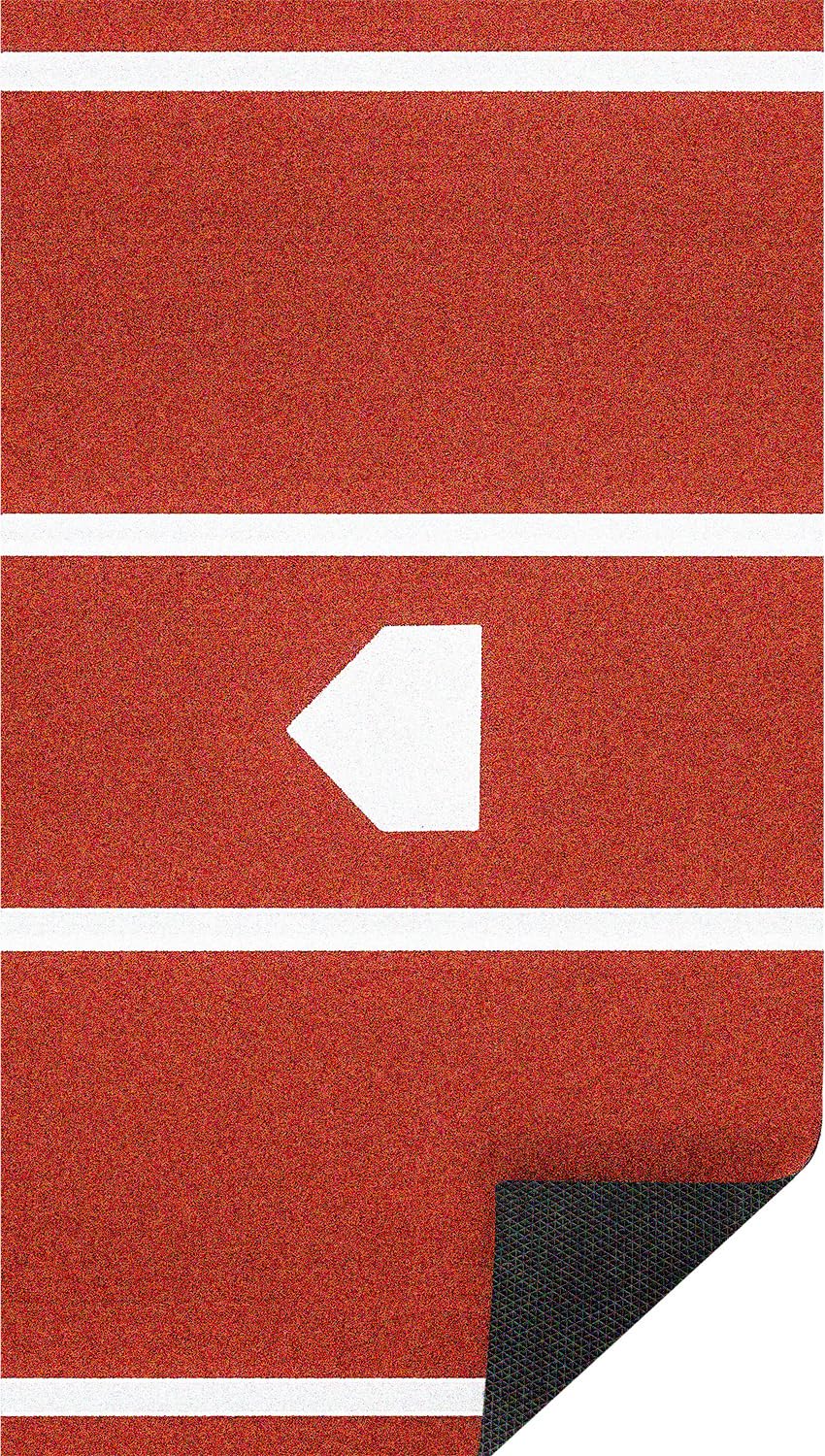 2024 Upgraded Baseball Hitting Mat with Anti-Slip Rubber Backing - 12' x 6' Batting Cage Practice Mat with Home Plate & Batters Box - Durable Turf for Indoor/Outdoor Training, Backyard Drills & Batting Cage Sessions