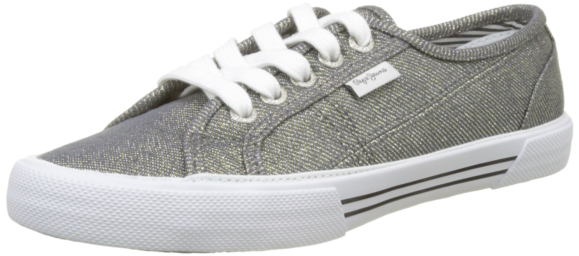 Pepe Jeans Women's Aberlady Fresh White Sneakers - Comfortable Casual Walking Shoes for Women - Perfect for Daily Wear, Gym & Travel