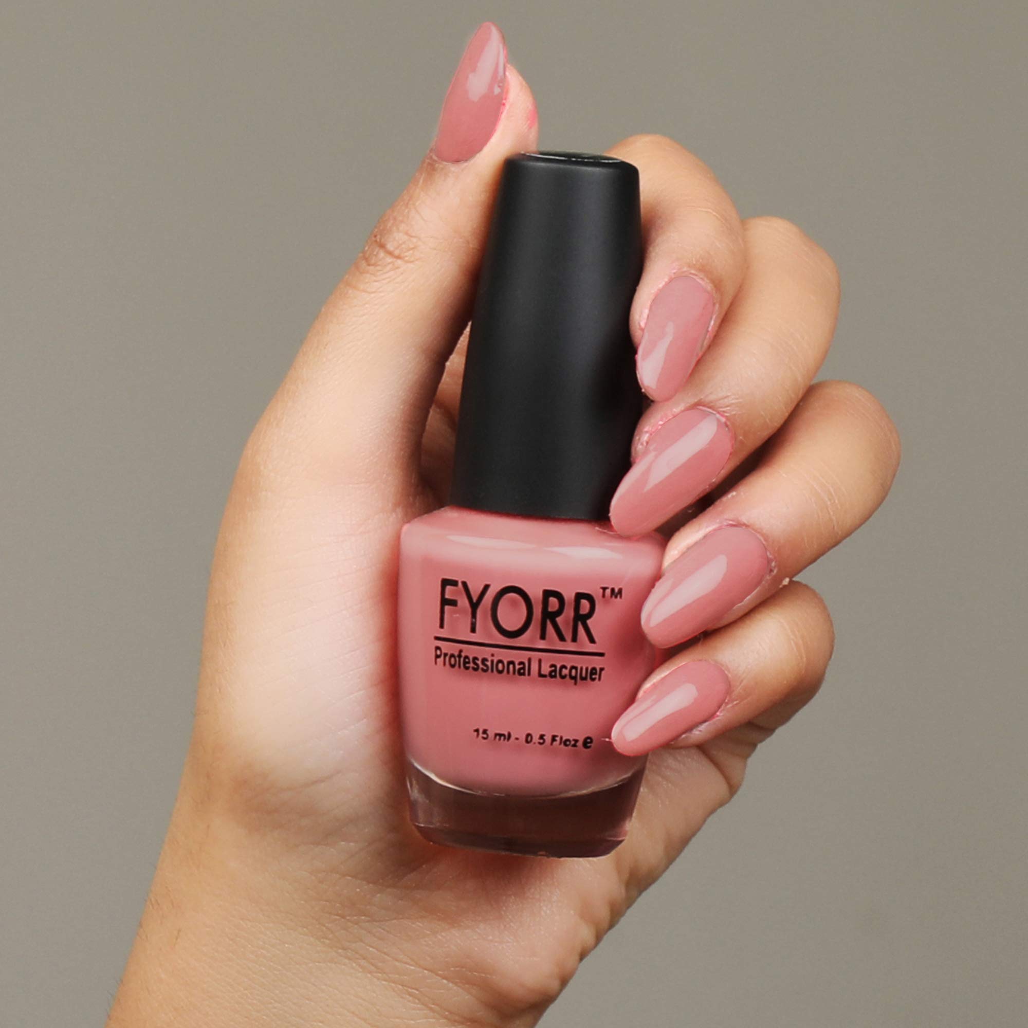 FYORR Jelly Pink Long Lasting Nail Polish - 15ml Non-Toxic Gel Nail Polish for Women (FNNP-21) - Perfect for Manicures, Pedicures & Nail Art Designs