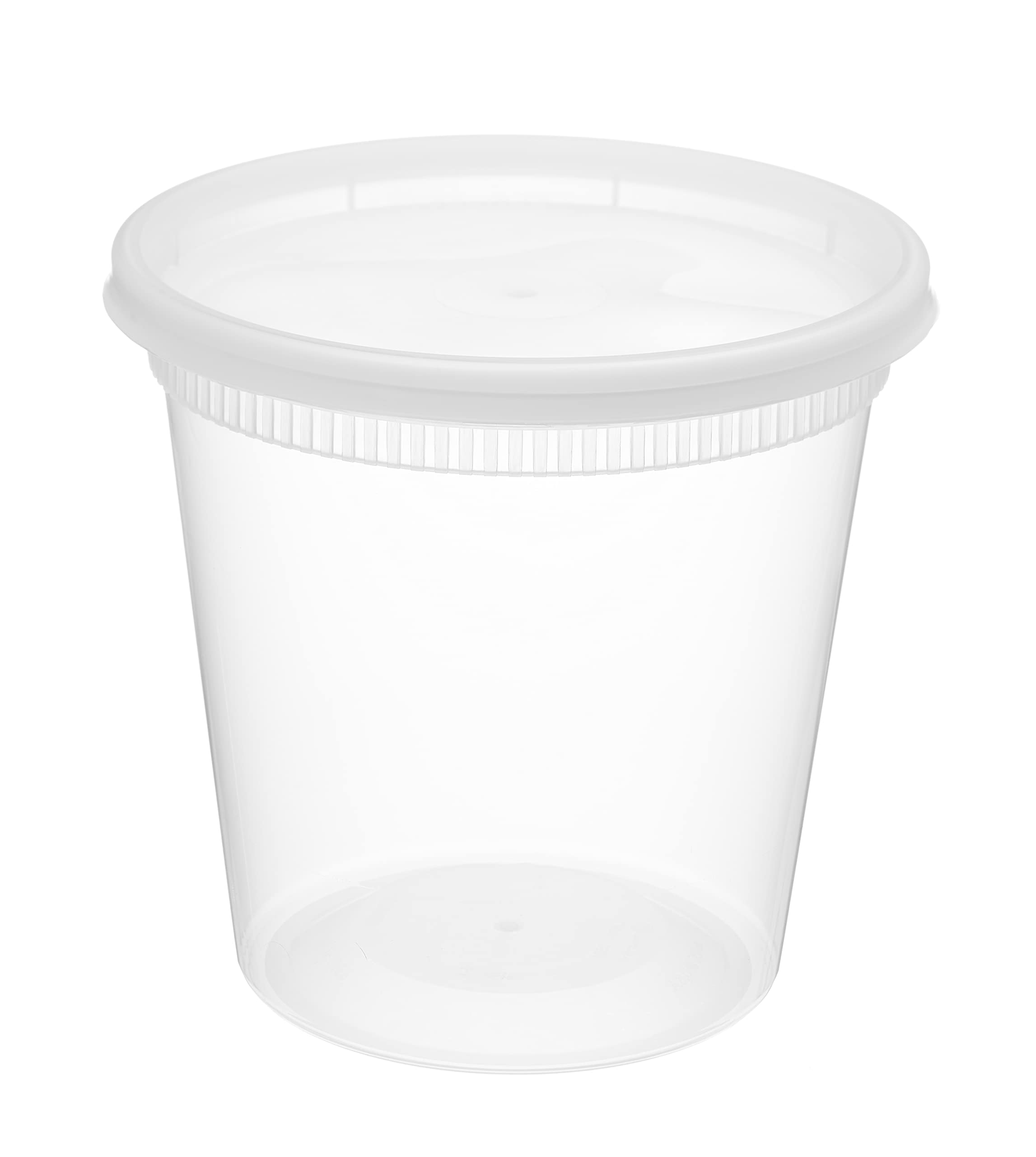 Premium Heavy Duty Food Storage Containers with Lids - Leakproof BPA-Free Deli Containers for Soup, Meal Prep & Takeout - Stackable, Microwavable, Dishwasher & Freezer Safe (16-Pack, Round, 120 oz) - Perfect for Home Kitchen, Restaurant, Catering & Meal Prepping