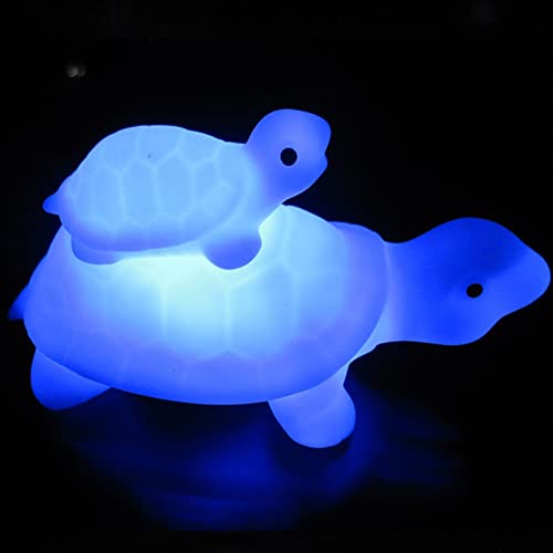 7-Color Changing Cute Cartoon Turtle Night Light - Battery Powered LED Nursery Lamp for Baby Kids Bedroom | Soothing Nightlight for Sleep Training, Bedtime Stories & Nursery Decor