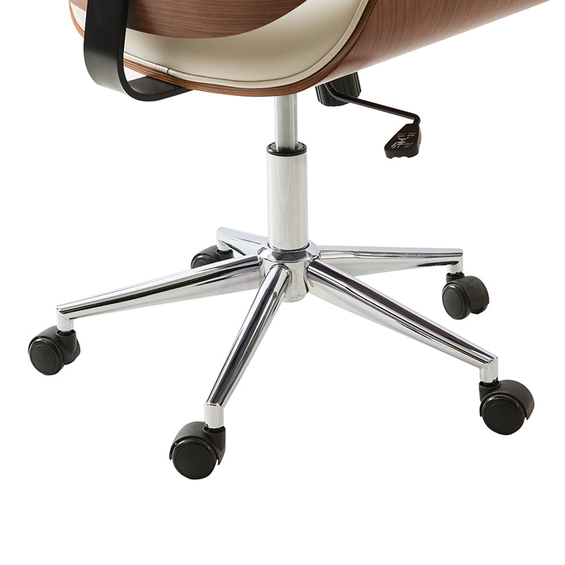 Ergonomic Adjustable Height Swivel Office Chair with Lumbar Support - Yves Comfortable Desk Chair for Home & Office Workspace
