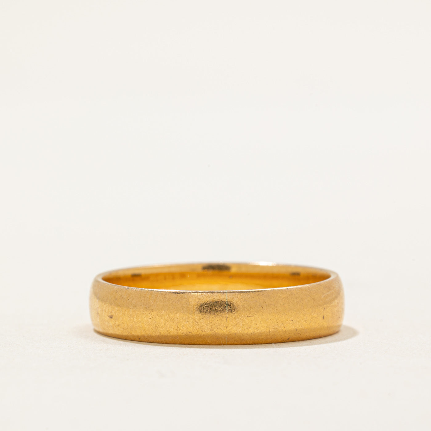 22k Yellow Gold Wedding Band for Men - 1911 London Collection | 4.60mm Width | Size 10.25 | Perfect for Engagements, Anniversaries & Luxury Gifts