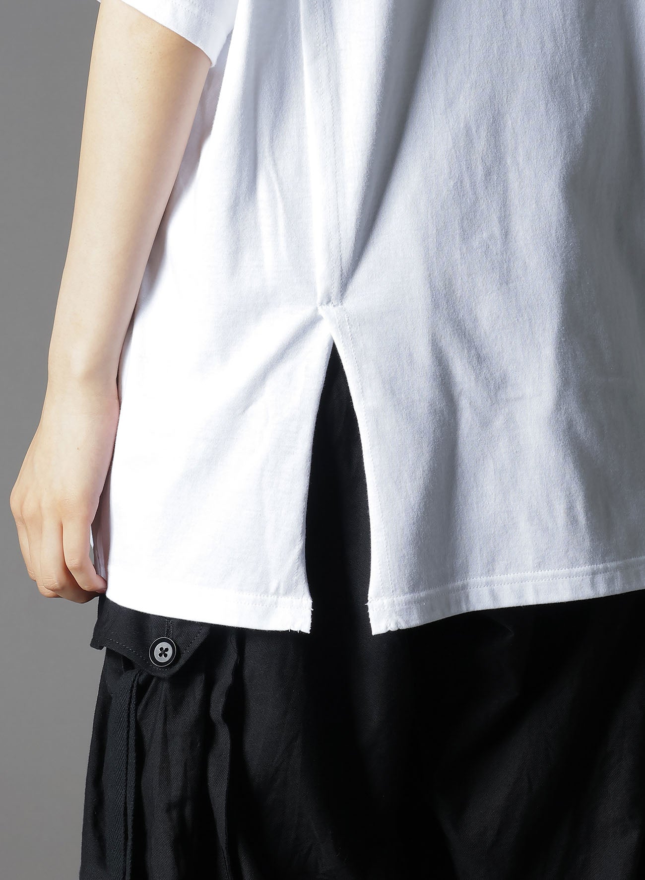 Soft Cotton Jersey Mix Tiered T-Shirt for Women - Comfortable Casual Tee for Everyday Wear, Layering & Outfits